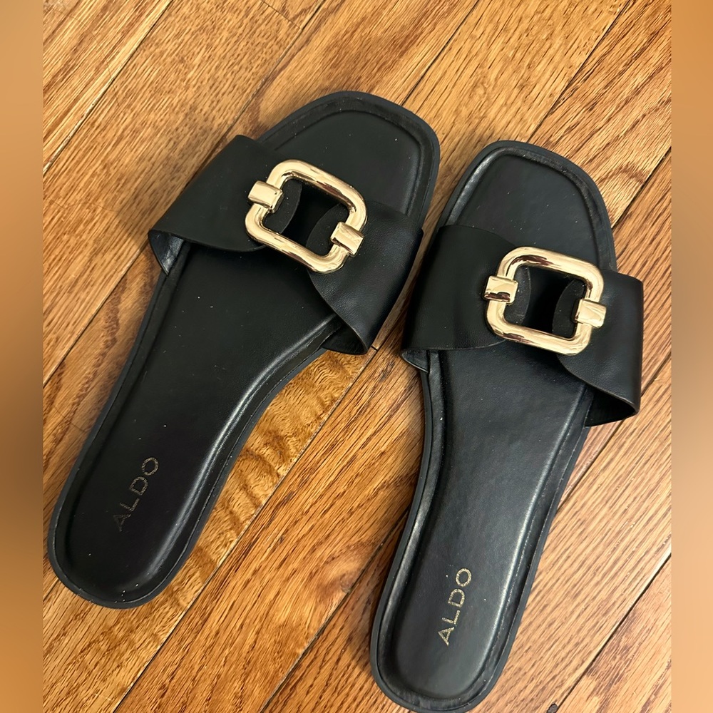 Aldo black sandals